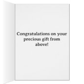 新生児のために子どもの聖書の詩を書き上げる (内側 (右))