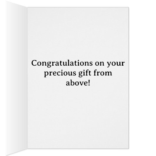 新生児のために子どもの聖書の詩を書き上げる (内側 (右))