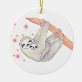 新生児のための新生児のオーナメントのカスタムなオーナメント セラミックオーナメント (正面)