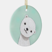 新生児のオーナメントのカスタムでパーソナライズなオーナメント セラミックオーナメント (右)