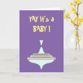 新生児のグリーティングカード カード (黄色い花)