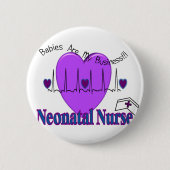 新生児のナースのギフトのアイディア--ユニークなデザイン 缶バッジ (正面)
