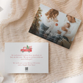 新生児のメリー今年のクリスマスファミリー シーズンカード