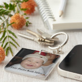 新生児の写真 キーホルダー (正面右)