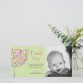 新生児の到着のギフトはフォトカード感謝していしています サンキューカード (スタンド正面)