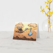 新生児の到着 カード (黄色い花)