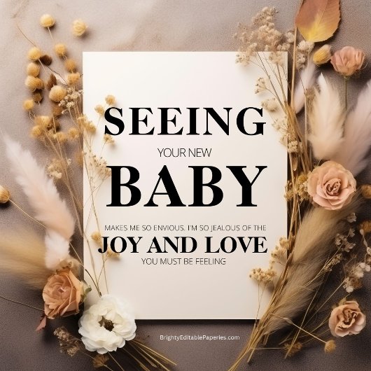 新生児の喜びと愛のカードを見る シーズンカード