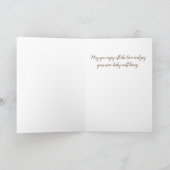 新生児の女の子の到着のベビーシャワーカードピンク動物 案内状 (内部)