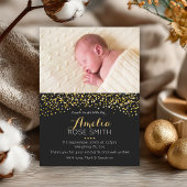 新生児の女の子の発表かサンキューカード サンキューカード