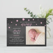 新生児の女の子の発表かサンキューカード サンキューカード (スタンド正面)