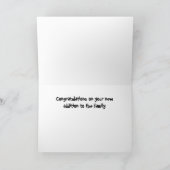 新生児の挨拶状 カード (内部)