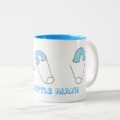 新生児の男の子のおめでとう ツートーンマグカップ (正面右)