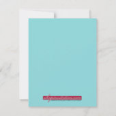 新生児の男の子の写真の平らな発表 案内状 (裏面)