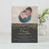 新生児の男の子の発表かサンキューカード サンキューカード (スタンド正面)