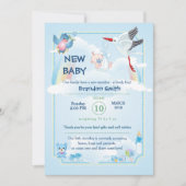 新生児の発表だ 招待状 (正面)