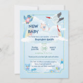 新生児の発表だ 招待状 (正面)