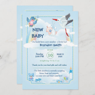 新生児の発表だ 招待状