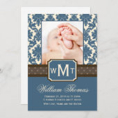 新生児の発表カード 案内状 (正面/裏面)