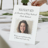 新生児の祖母フォトメモリアル赤ちゃんシャワー 台座サイン