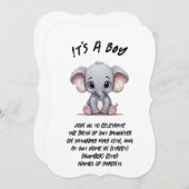 新生児の誕生を発表するカードをカスタマイズする (正面/裏面)