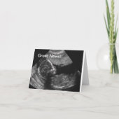 新生児の超音波 案内状 (正面)