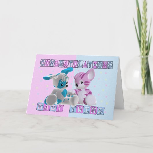 新生児はお祝いを結び付けます カード (正面)