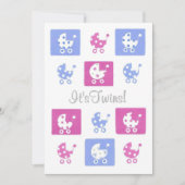 新生児はカスタマイズ可能な発表カードを-結び付けます 案内状 (正面)