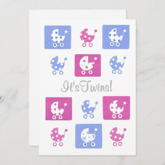 新生児はカスタマイズ可能な発表カードを-結び付けます 案内状 (正面/裏面)