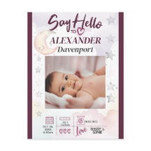 新生児へ編集可能な文字と画像