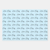 新生児またはベビーシャワーハローベビー ラッピングペーパーシート (正面2)