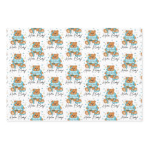 新生児またはベビーシャワーブルーテディベア