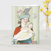 新生児または母の日 カード (黄色い花)