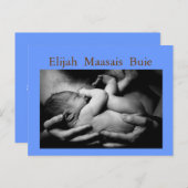 新生児アナウンスのポストカード 案内ポストカード (正面/裏面)