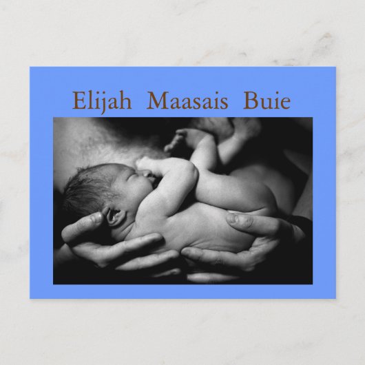 新生児アナウンスのポストカード 案内ポストカード (正面)