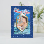 新生児ウィンターホリデイ サンキューカード (スタンド正面)