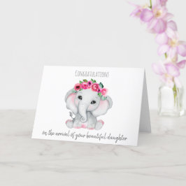 新生児エリー（ピンク） カード