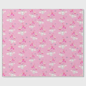 新生児オンベビーピンクラップ紙 ラッピングペーパー (フラット)