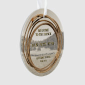 新生児カウボーイまたはラリアットアクリル女性のカーボーイ オーナメント (正面)