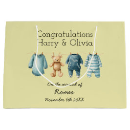 新生児カスタマイズ ラージペーパーバッグ