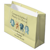 新生児カスタマイズ ラージペーパーバッグ (正面アングル)