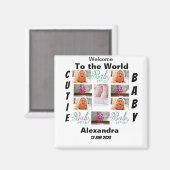 新生児カスタム11フォトコラージュ マグネット (正面/裏面)