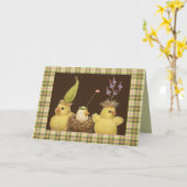 新生児カード カード (黄色い花)