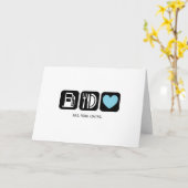 新生児カード： Gas-Food-Loving (Boy) カード (黄色い花)