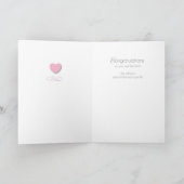 新生児ガールおめでとう宗教小羊 カード (内部)