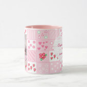 新生児ガールカスタマイズフォトコーヒーマグカップ マグカップ (中央)