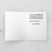 新生児ガールカスタムおめでとうカード カード (内部)