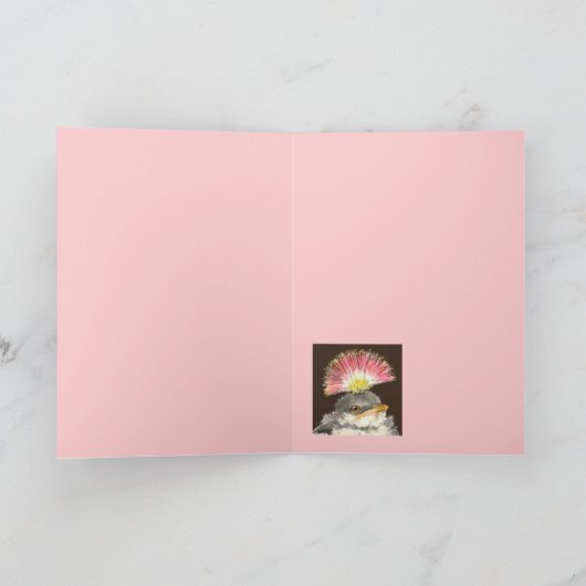 新生児ガールカード カード (内部)