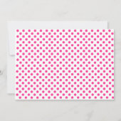 新生児ガールクリーミーピンク"sipと参照"パーティー 招待状 (裏面)