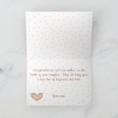 新生児ガールグリーティングカード カード (内部)