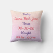 新生児ガールデザイン クッション (裏面)